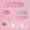 Cloud Wrist Rest Keyboard, 2 Pack Pink Cloud Keyboard Wrist