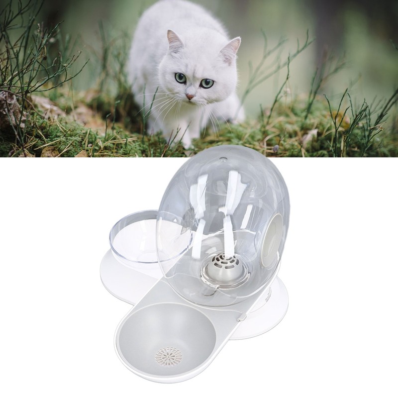 Pet Water Dispenser Food Feeder Cat Automatic Drinking Snail Shape