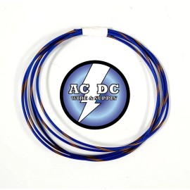 Unbranded/Generic AUTOMOTIVE WIRE 22 AWG HIGH TEMP TXL WIRE BLUE WITH ORANGE STRIPE 50 FT COIL