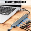 Lector Micro SD USB 3.0, 8 en 1 Docking Station