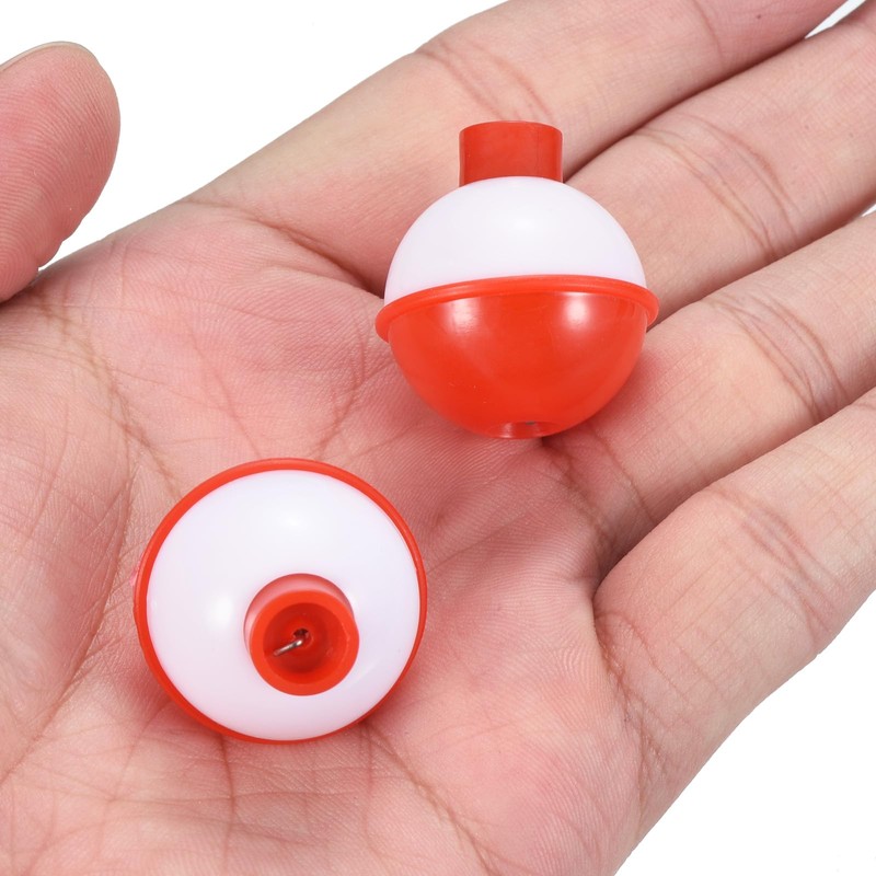 PATIKIL 25mm Fishing Bobber 16pcs Hard ABS Push Button Round