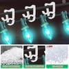 Konictom Christmas Light Hooks for Outside,100 Pcs Plastic Gutter Hooks