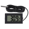 AOICRIE 4pcs Digital LCD Thermometer Temperature Monitor with 1M External