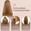 Extensiones Cabello Clip Cortinas Rectas Largas 8 Piezas