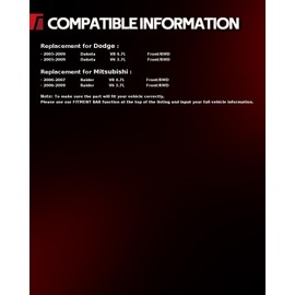 Torchbeam Front Struts Amortiguadores Delanteros Shocks Absorber Replacement for Mitsubishi Raider 2006-2009 271100 * 2