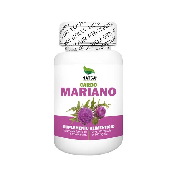Cardo Mariano, 100 Cápsulas, Calidad Premium Sabor Natural