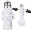 Feekoon 1 Pc Light Socket to Plug Adapter, Convert E26