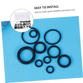 Baluue 225pcs Gasket Washer Assortment Kits for Plumbing and Automotive Repair Leakproof Sealing Gaskets and Thicknesses Convenient Storage Box Included