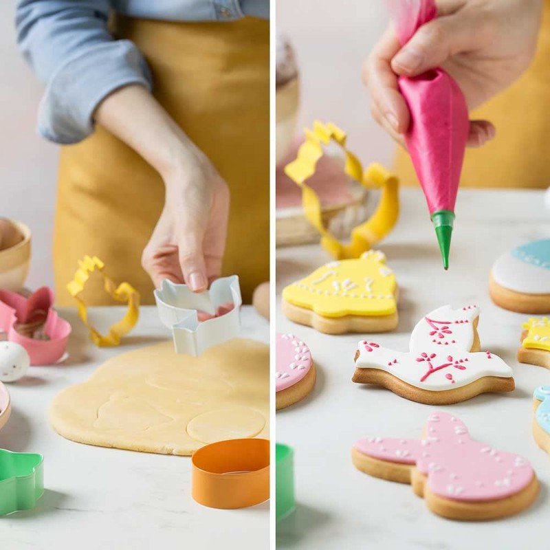 Decora 0255415 5tl Cookie Cutter Set Easter Made of Coloured