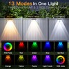 Ccinny Solar Fence Lights Outdoor 12 Pack, 11 Colors &