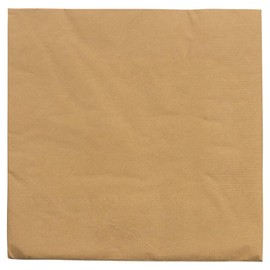 JAM PAPER Medium Lunch Napkins - Gold - 6.5x6.5 Inch (Pack of 50)