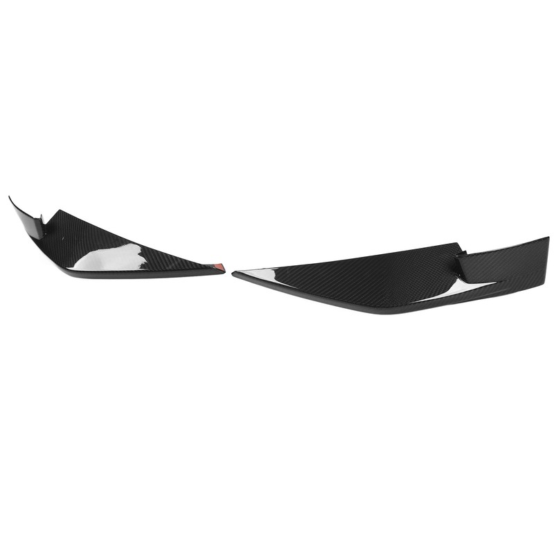 6Pcs Front Bumper Lip Spoiler Anti Collision Carbon Fiber Side