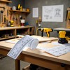 Self-Adhesive Measuring Tape, Double Scale Stick on Workbench Ruler, Sticky