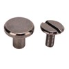 200 Sets Chicago Screws 9.5x8mm DIY Uniform Coating Brass Leather