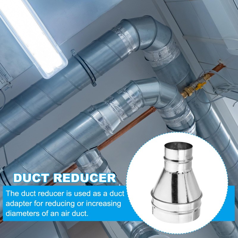 PATIKIL 6 Inch to 3 Inch Round Duct Reducer Increaser
