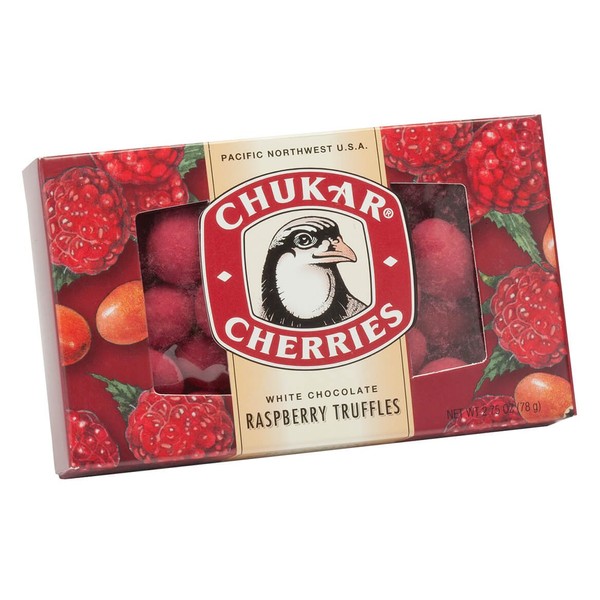 White Chocolate Raspberry Truffles - 2.75 oz - Chukar Cherry Co