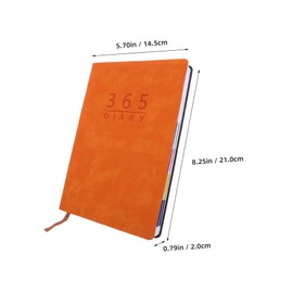 Operitacx 2025 Weekly and Monthly Planner Portable Planner Book Time Management Notebook Daily Schedule Planner Household Planner Organizer Monthly Schedule Planner A5 Notebook Cover Pu