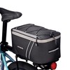 JXFUKAL - Portabicicletas trasero con cubierta de lluvia, 7L/9L/10L/12L impermeable