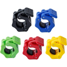 Goreem Par De Abrazaderas para Pesas, Bloqueo De Liberación Rápida, 1 Pulgada De Diámetro, Barras Estándar, Placas De Peso, Clips para Collar, Levantamiento De Pesas, Entrenamiento Físico (Verde)