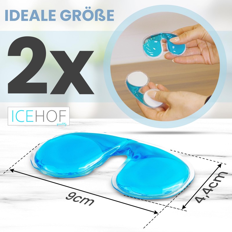 ICEHOF Nosebleed Stopper Cooling Pads - 2 Reusable Cooling Pack