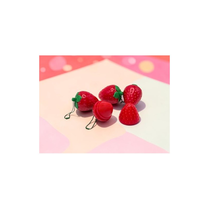Bálsamo Labial de Fresa Lip Balm 60 Pcs - Hidratante,