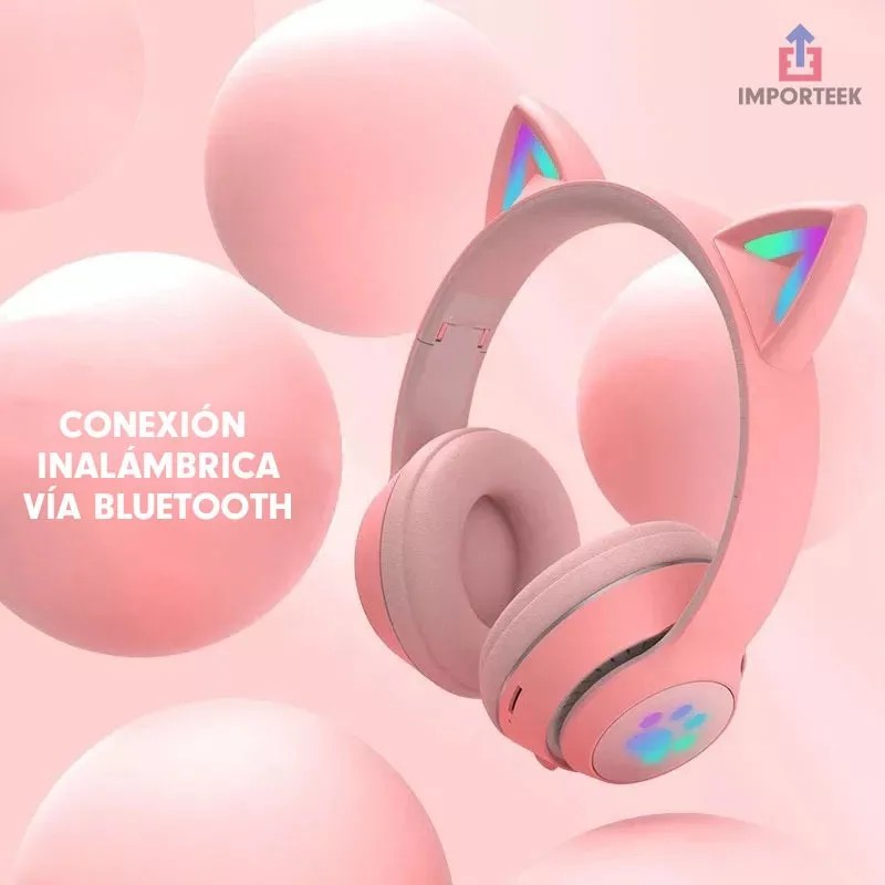 Importeek Audifonos Inalambricos Bluetooth Led Manos Libres Diadema Hd