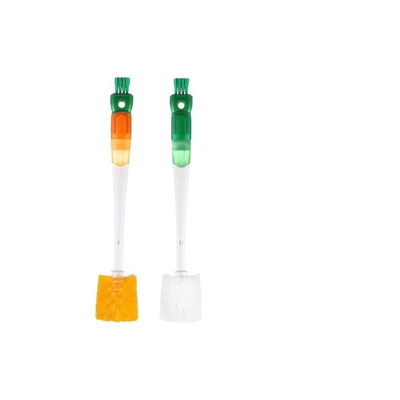 2 Piezas Cepillo para Lavar Termo,Cepillo para Popotes Largos,5 in