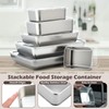 Blushtier 12pcs 6 Sizes Stainless Steel Food Storage Container with