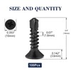 #12 x 3/4" Sheet Metal Screws 100Pcs 410 Stainless Steel