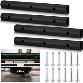 Yaocom 4 Pcs 2090616-2 20 Inch Universal Rubber Bumper Strip Durable D Shaped Rubber Bumpers Extruded Guard Protector Dock Bumpers with Installation Accessories for Truck Equipment and Delivery Bays