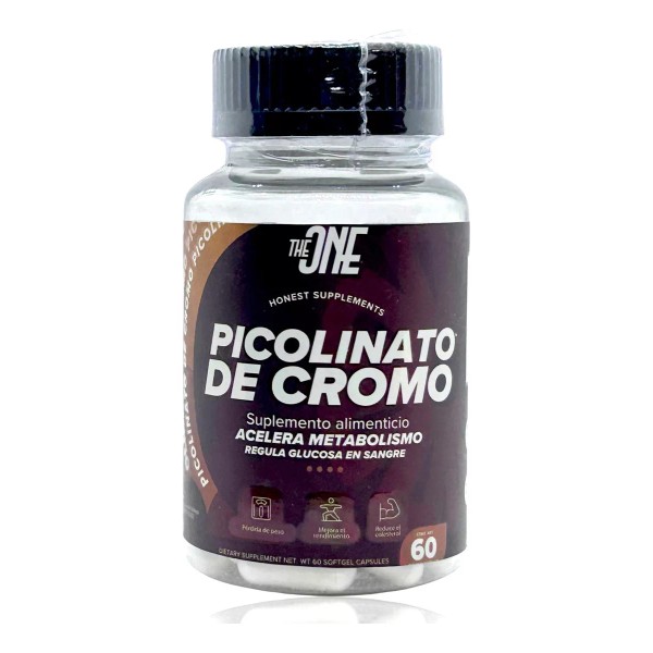 The One Picolinato De Cromo 60 Cápsulas 200 Mcg The One