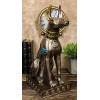 Large Egyptian Jackal Dog Anubis Statue 12.5"H God Of Mummification