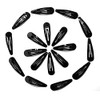 Arranview Jewellery Black enamelled hair clips. Pk of 18 metal