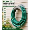 Wall Mount Garden Hose Holder for Outdoor Storage - Heavy