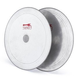 JINGLING 8" inch 200mm Diamond Lapidary Saw Blades Super-Thin Rim .026" Cutting Disc Tools for Stone Pack of 2Pcs