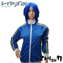 コスプレ VOCALOIDマトリョシカ KAITO/神威がくぽ 男女兼用XLサイズ パーカー青XL(フード無)