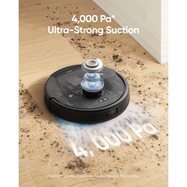 eufy Renewed L50 Robot Vacuum with 4,000 Pa Powerful Suction, Precise iPath Laser Navigation, Customizable Al Mapping, Climb Up to 20 mm, Ideal for Hard Floor, Tile, and Carpet