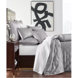 Hotel Collection Glint Full / Queen Quilted 3 Piece Coverlet Set charcoalnew)