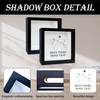 Memory Shadow Box Frame, Travel Keepsake Shadow Box with Slot,