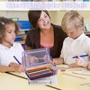 Double Layer Large Capacity Pencil Case, Translucent Plastic Hard Pencil