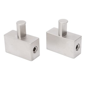 2 Piezas de Calibre Doble 1/0 a 1/0 Calibre Amplificador Reductor Aleación de Aluminio Niquelado para Audio de Coche