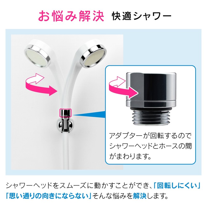 Gaona GA-FH034 Shower Head and Hose Set, Easy to Rotate,