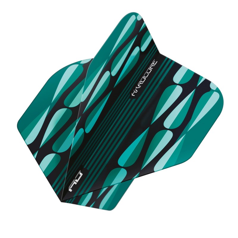 RED DRAGON Hardcore Radical Turquoise Teardrop Dart Flights - 4