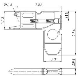 Set of 2 pcs Patio Door Screen Corner 1068