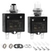 Tiooka 30A Manual Reset Button Circuit Breaker 2 Pack 125/250V