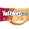 TWIZZLERS Filled Twists Orange Cream Pop Flavored, Chewy Candy Bags,