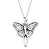 Sterling Silver Moth Pendant Necklace, 18"