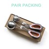 2PCs Meatball Maker Scoops, None-Stick Meatball Maker Scoop with High