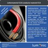 Lumonic Lautsprecherkabel | 10m Rot Schwarz | 2X 4mm² CCA