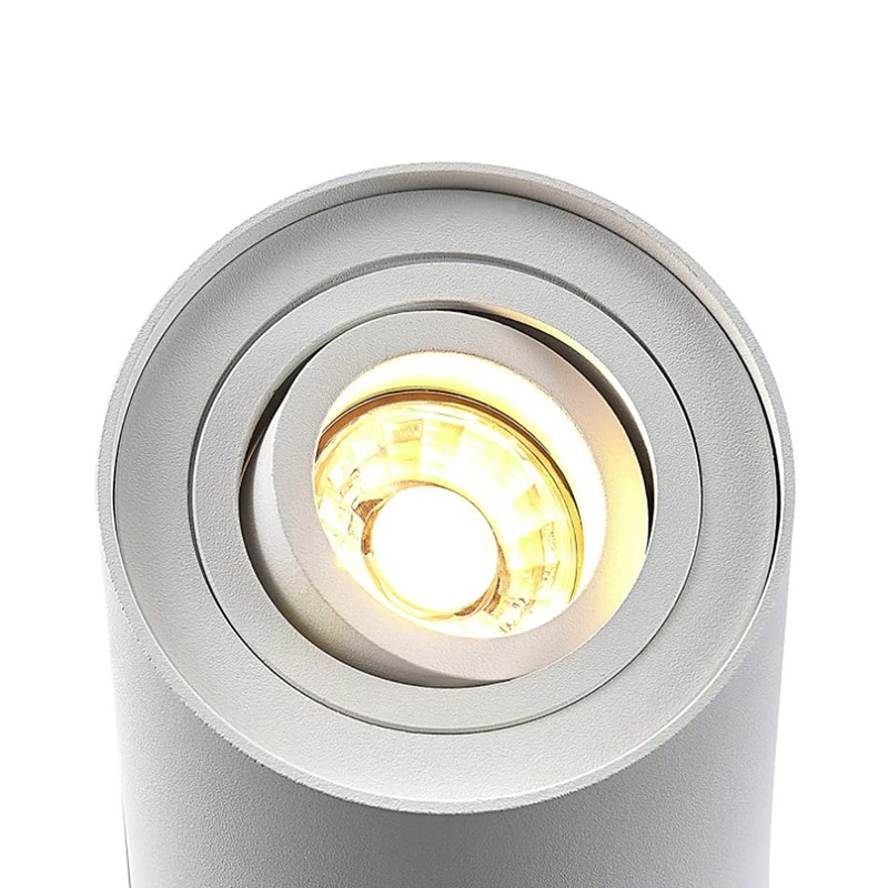 CGC Lighting Modern Ceiling Spotlight Cylinder Surface Mount Adjustable Tilt